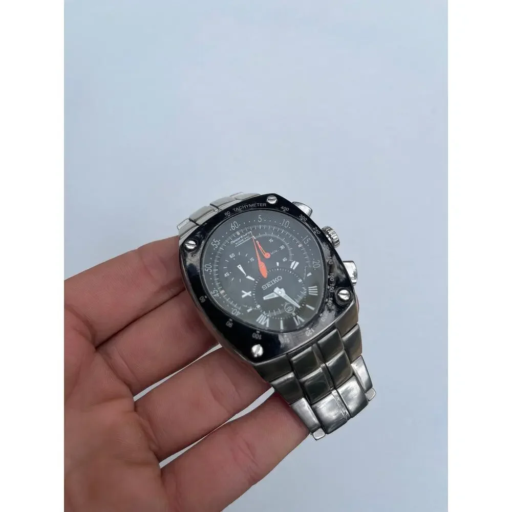 Seiko Sportura Chronograph Watch 7L22-0AD0 Vintage (Needs new capacitor)